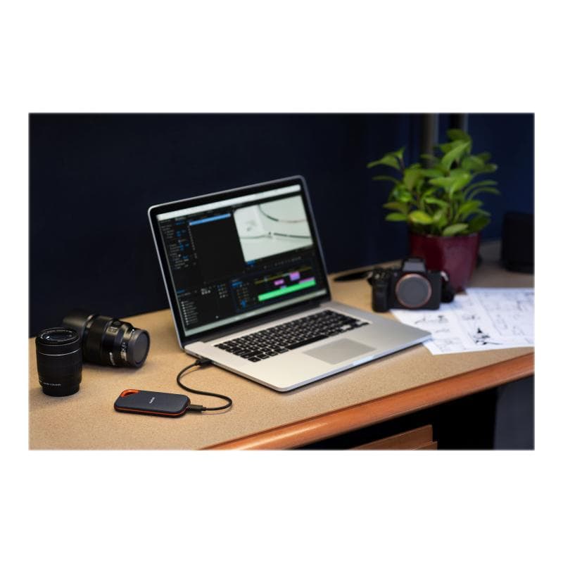 SANDISK Extreme PRO Portable - Solid-State-Disk - verschlüsselt - 2 TB - extern (tragbar) - USB 3.2