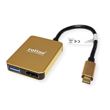 ROLINE GOLD USB Typ C Dockingstation, HDMI 4K, 2x USB 3.2 Gen 1, 1x PD (12.02.1120)