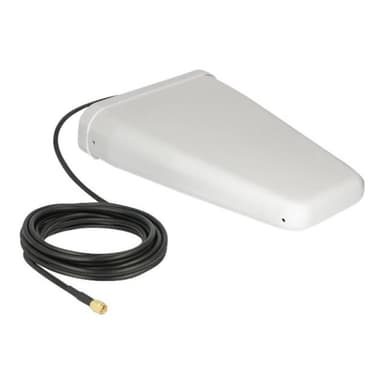 DELOCK LTE Antenne SMA Stecker 7 - 9 dBi direktional mit Anschlusskabel (RG-58, 5 m) weiß outdoor