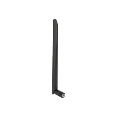 DELOCK WLAN 802.11 ac/ax/a Antenne RP-SMA Stecker 5 dBi 20 cm omnidirektional mit Kippgelenk und fle