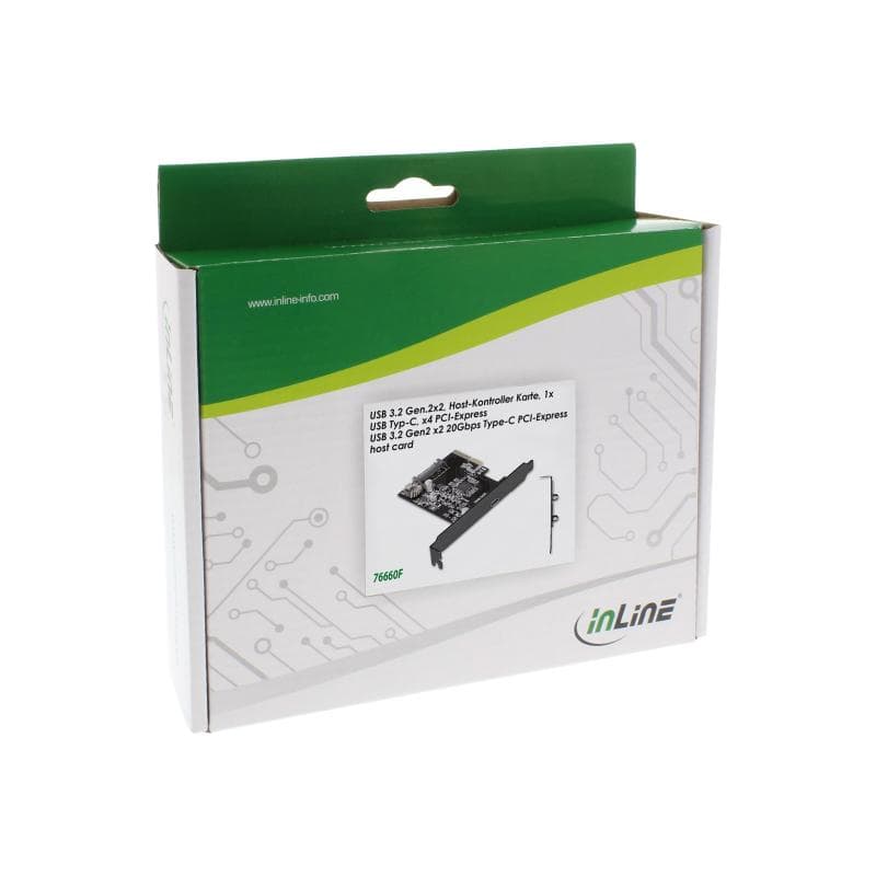 INLINE Schnittstellenkarte - PCIe x4 - USB 3.2 Gen.2x2