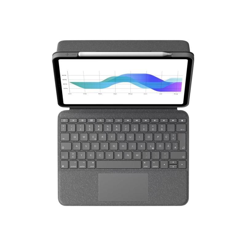 LOGITECH Folio Touch for iPad Air 4th generation - OXFORD GREY - DEU - CENTRAL