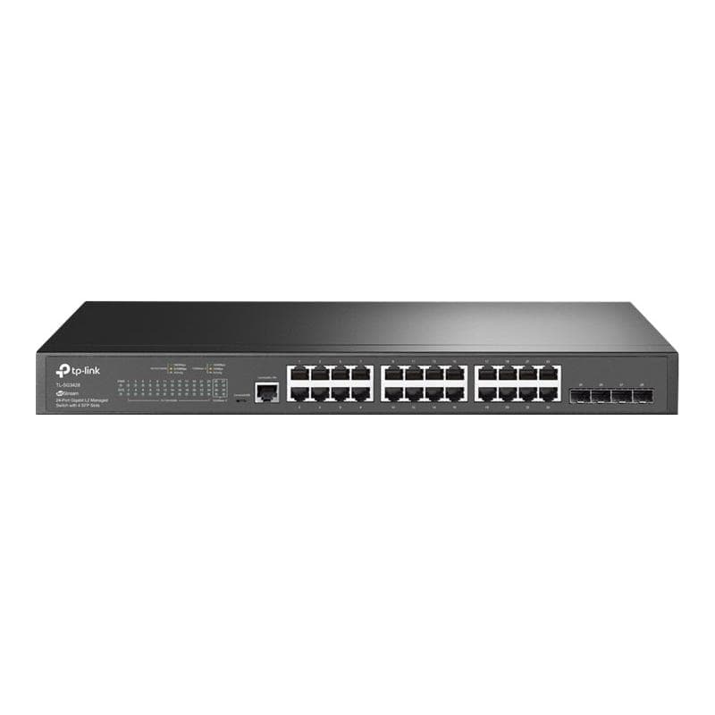 TP-LINK JetStream 24-Port Gigabit L2 Managed Switch with 4 Gigabit SFP Slots