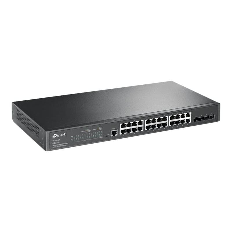 TP-LINK JetStream 24-Port Gigabit L2 Managed Switch with 4 Gigabit SFP Slots