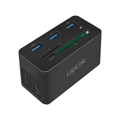 LOGILINK Dockingstation USB 3.2 (G1) HDMI,10-Port,PD4,schw.