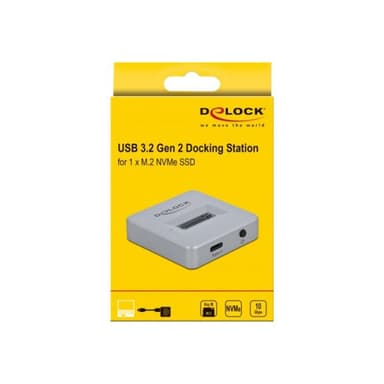 DELOCK Dockingstation für M.2 NVMe PCIe SSD mit USB Type-C