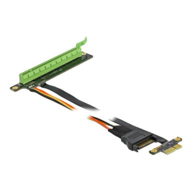 DELOCK Riser Karte PCI Express x1 zu x16 mit flexiblem Kabel 80cm