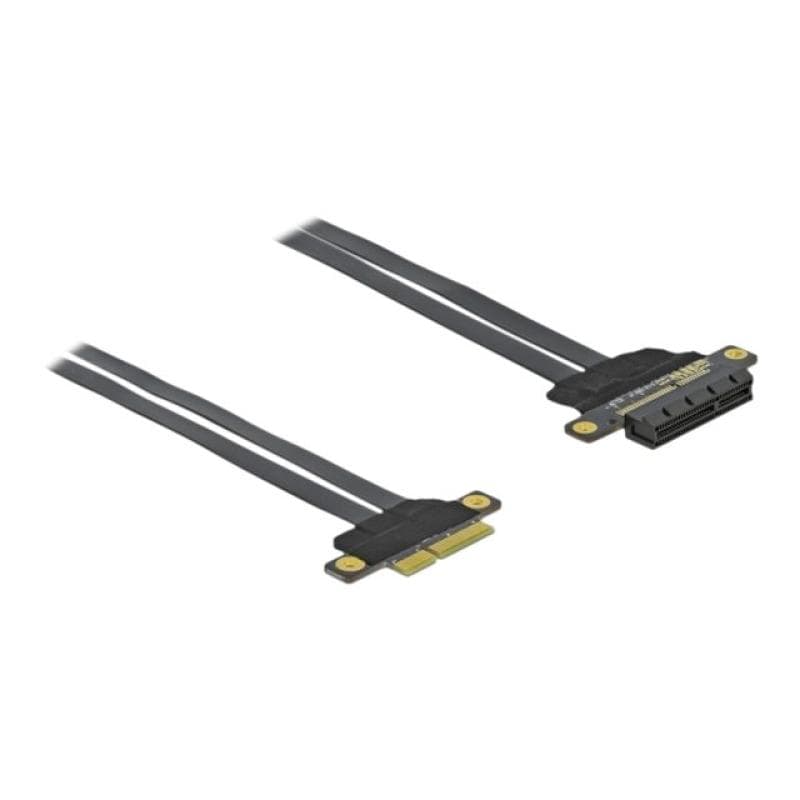 DELOCK Riser Karte PCI Express x4 zu x4 mit flexiblem Kabel 60cm