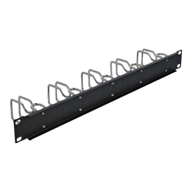DELOCK 48,26cm 19Zoll Kabelmanagement Panel schwarz