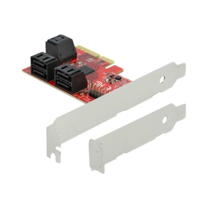 DELOCK 6 Port SATA PCI Express x4 Karte - Low Profile Formfaktor