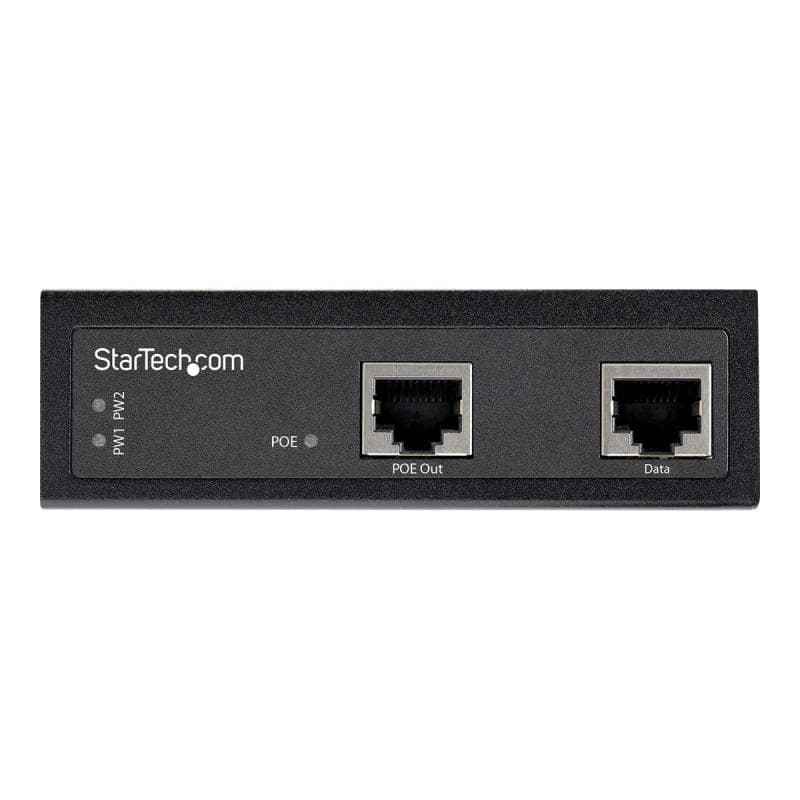 STARTECH.COM Industrial Gigabit PoE Injector 90W 802.3bt PoE++ UPoE Injektor 48V-56VDC -40C bis +75C