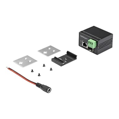 STARTECH.COM PoE+ Industrial Media Converter 30W - Medienkonverter LWL - SM/MM Glasfaser auf Kupfer