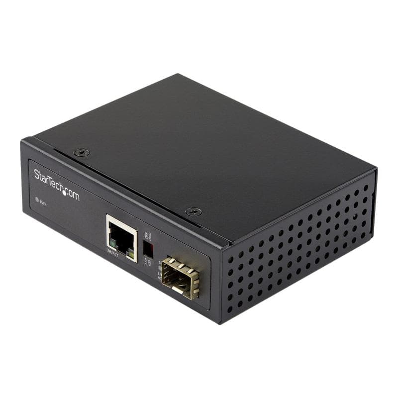 STARTECH.COM Industrial Media Converter - 1Gbit/s Medienkonverter LWL Kupfer - SM/MM Glasfaser auf K