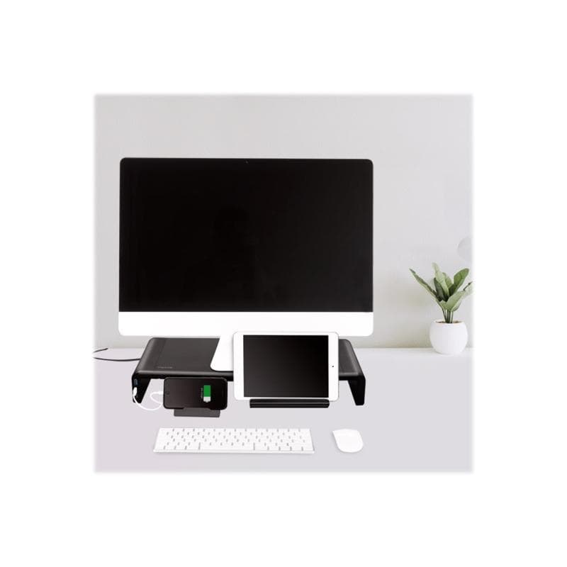 LOGILINK Monitorerhöhung,420-520mm, ergo.,2xUSB 3.0, 1xUSB-C