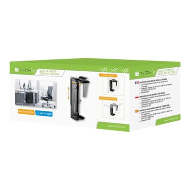 TECHLY PC-Halterung, einstellbar, Unter-Tisch Monatge, bis 1