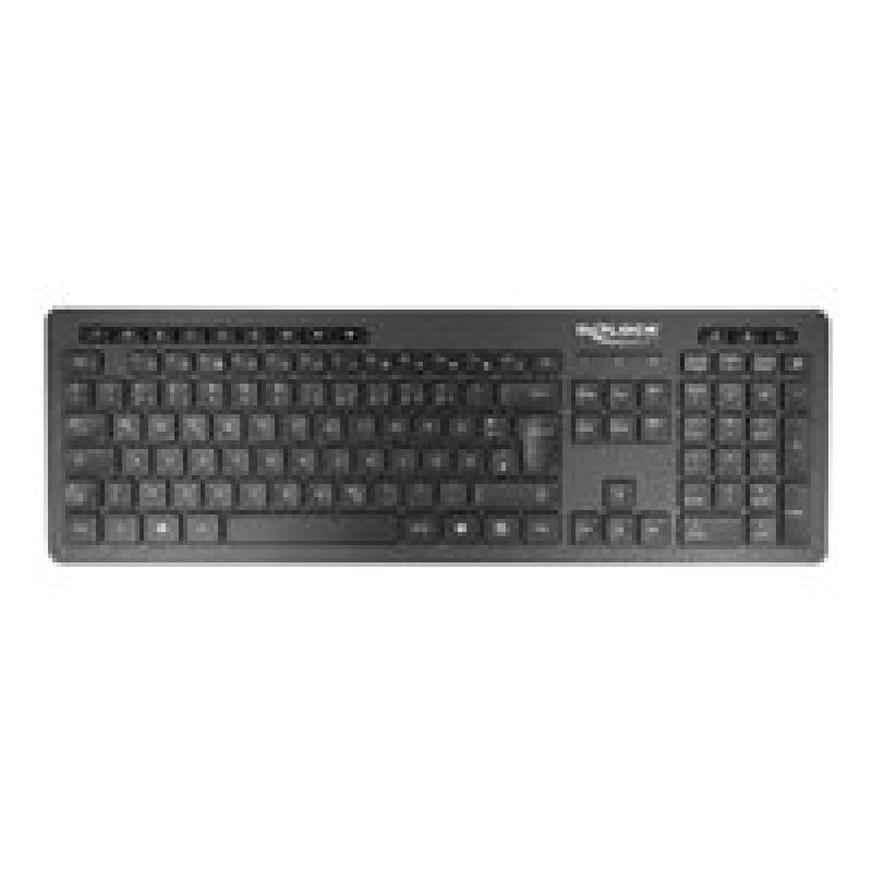 DELOCK USB Tastatur 2,4 GHz kabellos schwarz - Lautlos