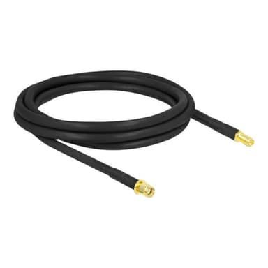 DELOCK Antennenkabel RP-SMA Stecker zu RP-SMA Buchse LMR/CFD300 2 m low loss