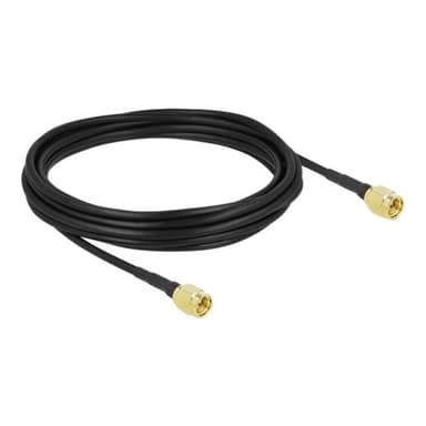 DELOCK Antennenkabel SMA Stecker zu SMA Stecker LMR/CFD100 5 m low loss
