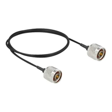 DELOCK Antennenkabel N Stecker zu N Stecker LMR/CFD100 1 m low loss