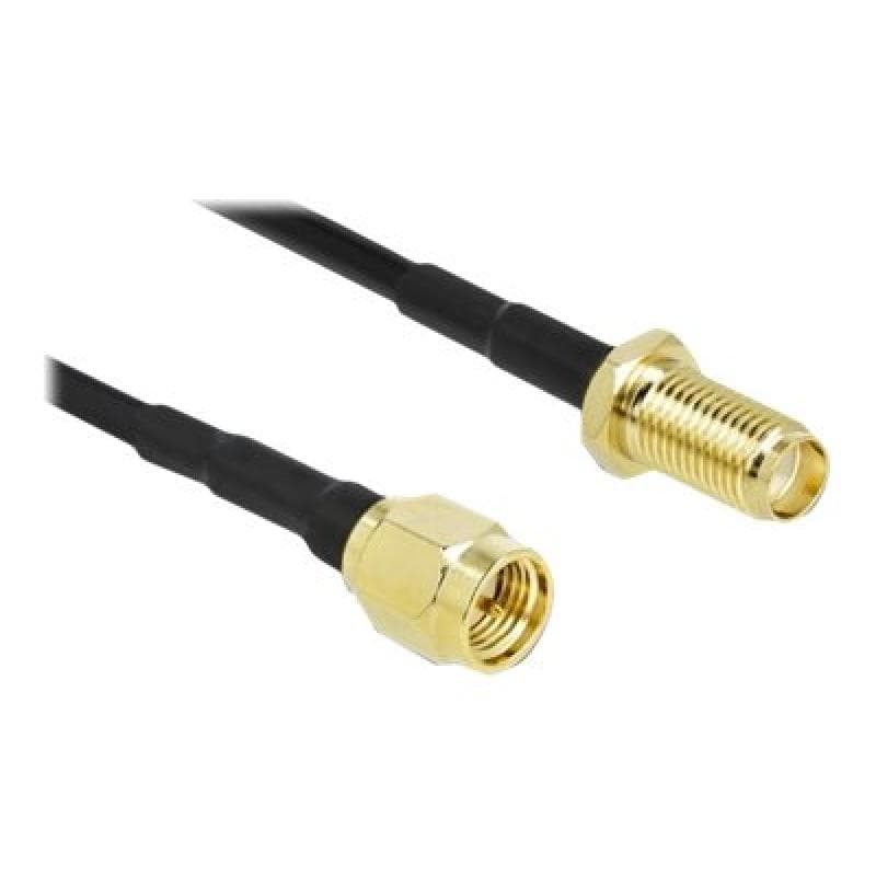 DELOCK Antennenkabel SMA Stecker zu SMA Buchse LMR/CFD100 7,5 m low loss