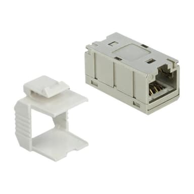 DELOCK Adapter RJ45 Buchse zu RJ45 Buchse kompakt Cat.6A Metall