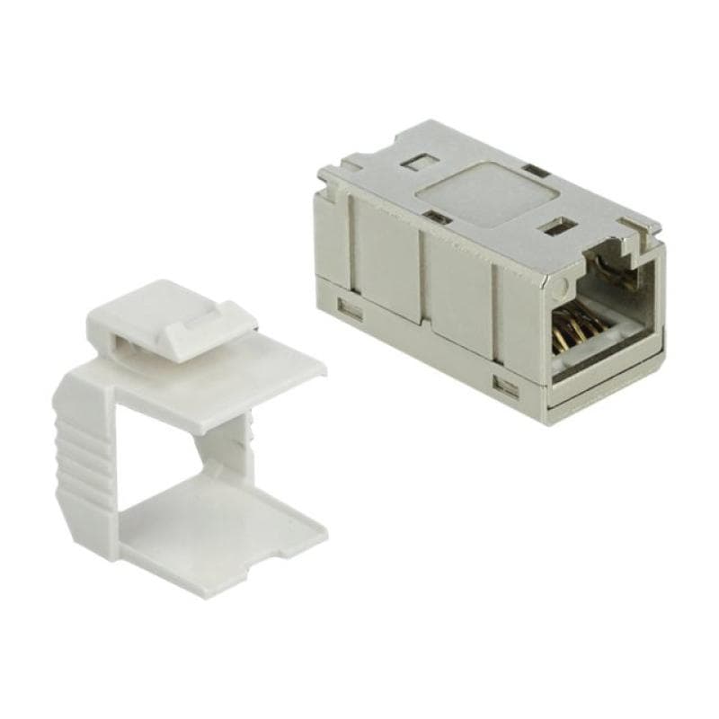 DELOCK Adapter RJ45 Buchse zu RJ45 Buchse kompakt Cat.6A Metall