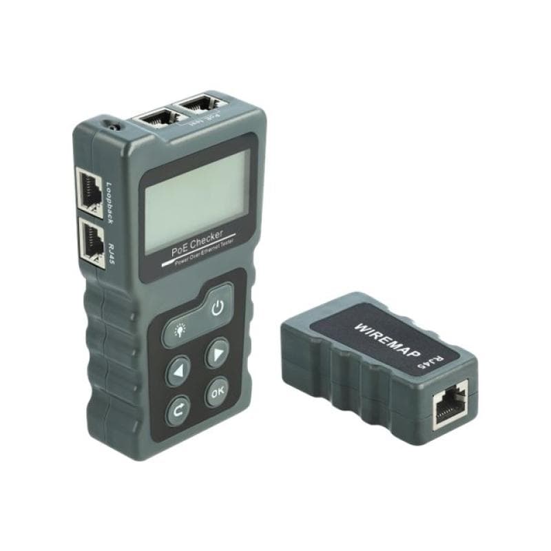 DELOCK LCD Kabeltester RJ45 / PoE / DC