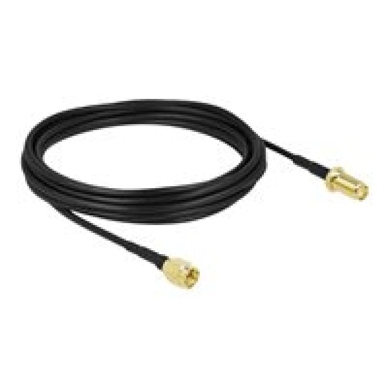 DELOCK Antennenkabel SMA Stecker zu SMA Buchse LMR/CFD100 5 m low loss