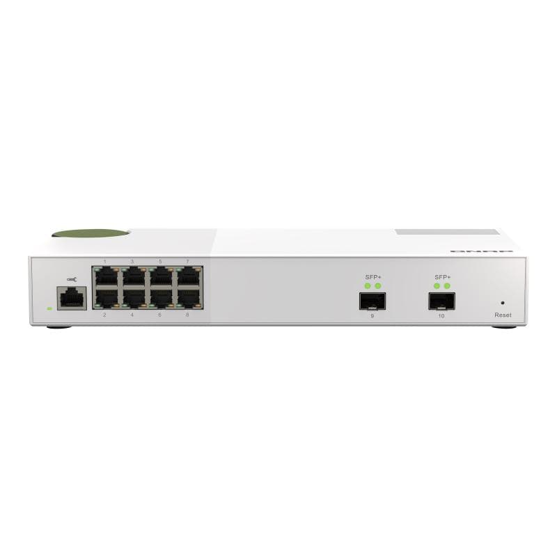 QNAP QSW-M2108-2S - Switch - managed - 2 x 10 Gigabit SFP+ + 8 x 2.5GBase-T - Desktop
