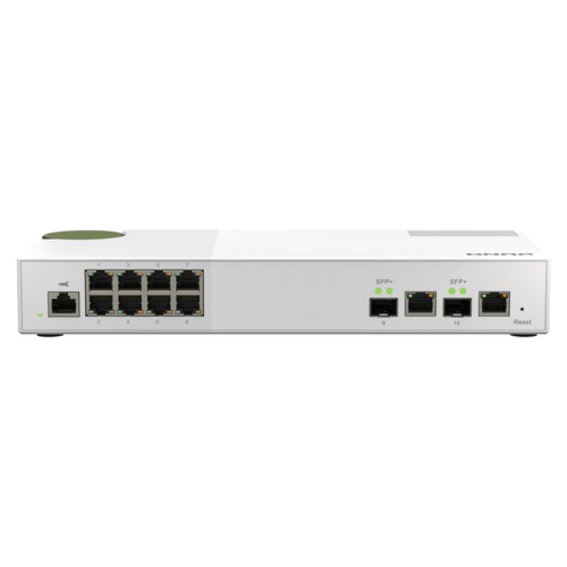 QNAP QSW-M2108-2C - Switch - managed - 2 x 10 Gigabit SFP+ + 8 x 2.5GBase-T - Desktop