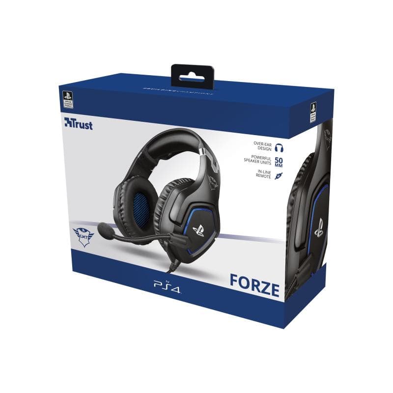 TRUST GXT 488 FORZE Headset 3.5 mm Klinke schnurgebunden, Stereo Over Ear Schwarz