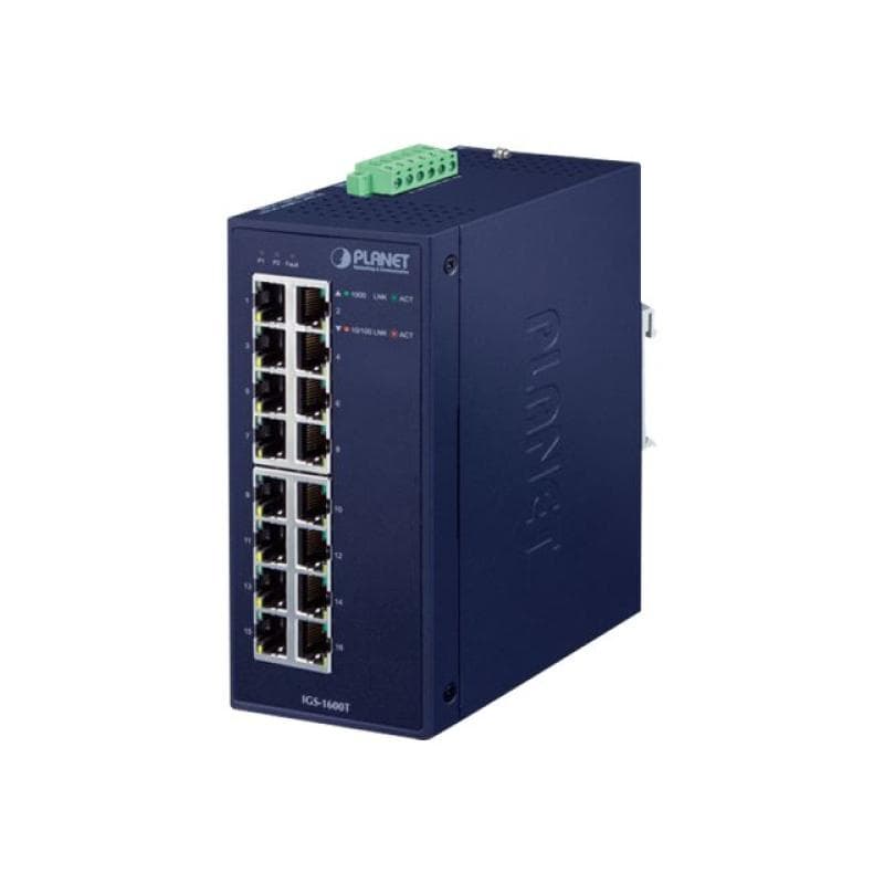 PLANET TECHNOLOGY PLANET Industrial 16-Port 10/100/1000T Switch