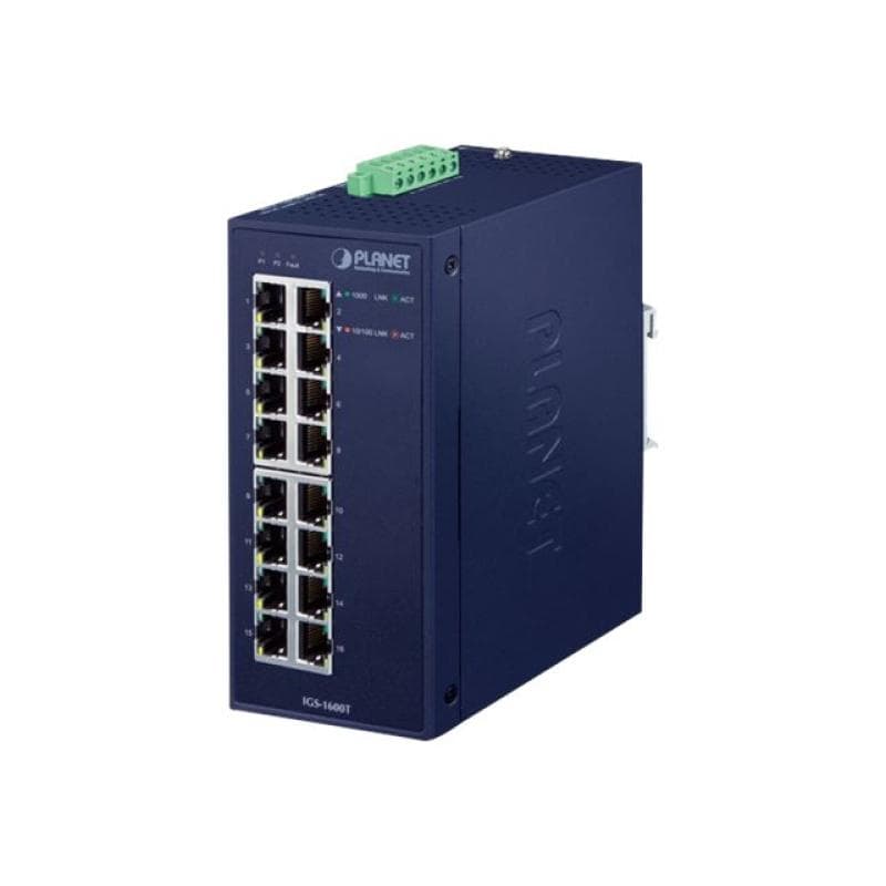 PLANET TECHNOLOGY PLANET Industrial 16-Port 10/100/1000T Switch
