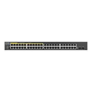 ZYXEL 48 Port GbE L2 PoE+ Smart Switch, 170 Watt rackmount, V2