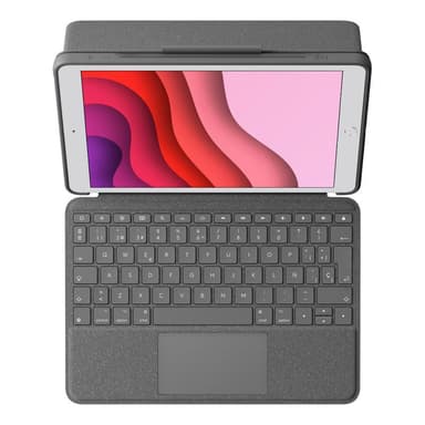 LOGITECH Combo Touch - Tastatur und Foliohülle - mit Trackpad - hintergrundbeleuchtet