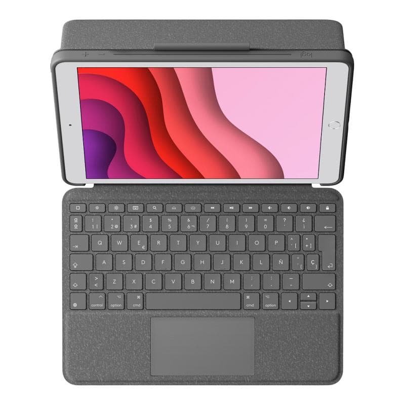 LOGITECH Combo Touch - Tastatur und Foliohülle - mit Trackpad - hintergrundbeleuchtet