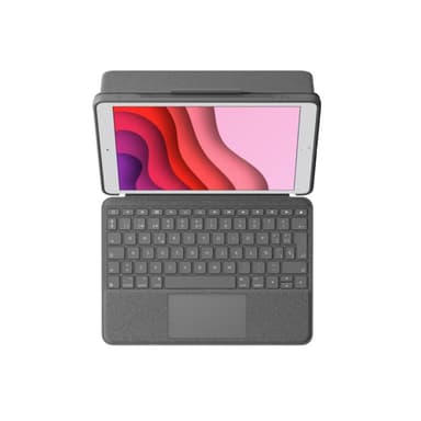 LOGITECH Combo Touch - Tastatur und Foliohülle - mit Trackpad - hintergrundbeleuchtet