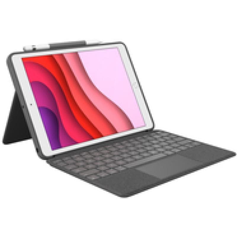 LOGITECH Combo Touch - Tastatur und Foliohülle - mit Trackpad - hintergrundbeleuchtet