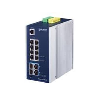 PLANET TECHNOLOGY PLANET Industrial L3 8-Port 1000T + 4-Port 10G SFP+
