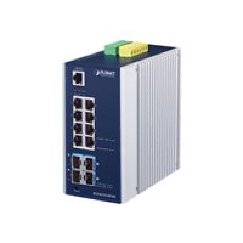 PLANET TECHNOLOGY PLANET Industrial L3 8-Port 1000T + 4-Port 10G SFP+