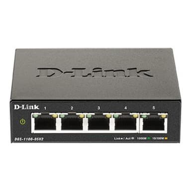 D-LINK 5-Port Layer2 Gigabit Smart Switch, 5x 10/100/1000Mbit/s TP (RJ-45) Port