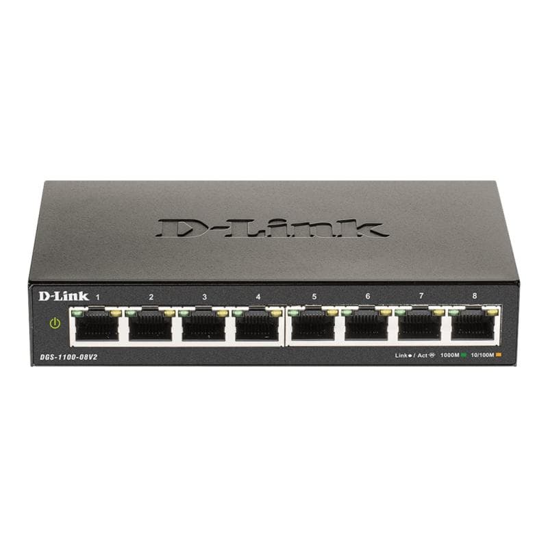 D-LINK 8-Port Layer2 Smart Gigabit Switch, 8x 10/100/1000Mbit/s TP (RJ-45) Port