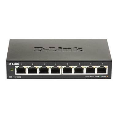 D-LINK 8-Port Layer2 Smart Gigabit Switch, 8x 10/100/1000Mbit/s TP (RJ-45) Port