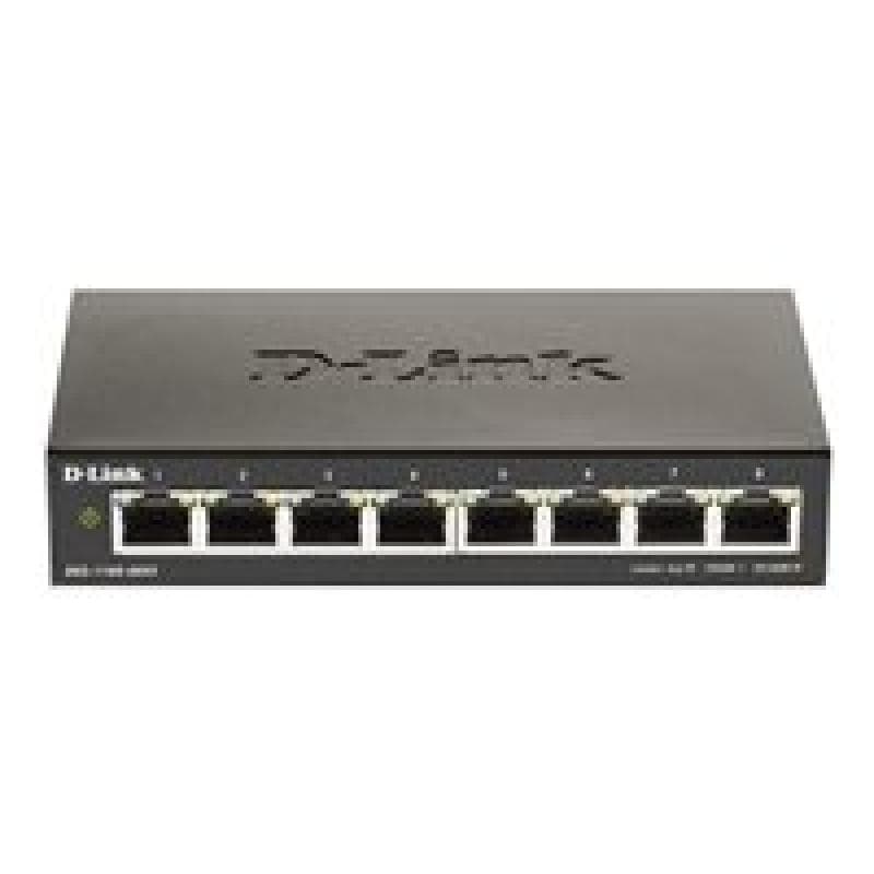 D-LINK 8-Port Layer2 Smart Gigabit Switch, 8x 10/100/1000Mbit/s TP (RJ-45) Port