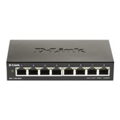 D-LINK 8-Port Layer2 Smart Gigabit Switch, 8x 10/100/1000Mbit/s TP (RJ-45) Port