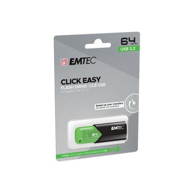 EMTEC USB-Stick 64 GB B110  USB 3.2 Click Easy Green