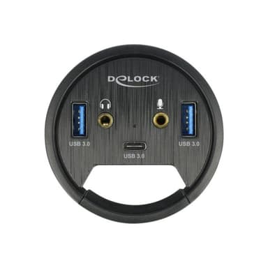 DELOCK 3P Tisch-Hub 1xUSB-C+2xUSB-A+HD | 62794