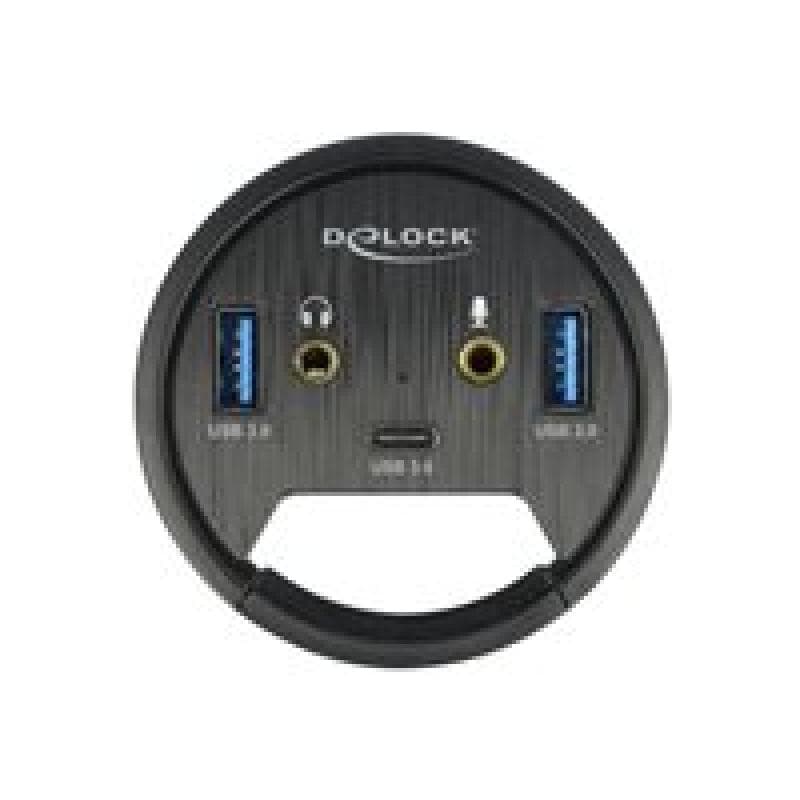 DELOCK 3P Tisch-Hub 1xUSB-C+2xUSB-A+HD | 62794