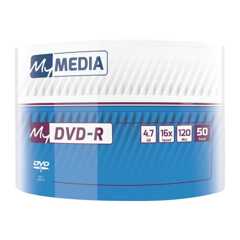 VERBATIM 1x50 MyMedia DVD-R 4,7GB 16x Speed matt silver Wrap (69200)