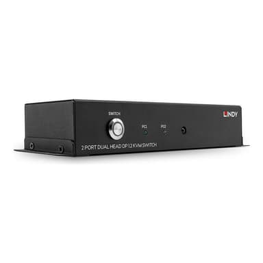 LINDY 2 Port Dual Head DisplayPort 1.2, KVM Switch